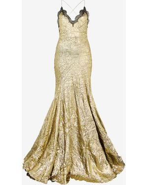 Roberto Cavalli Maxi Dress - Metallic