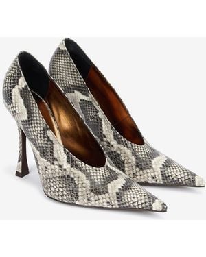 Roberto Cavalli Pumps With Python Print - Multicolor