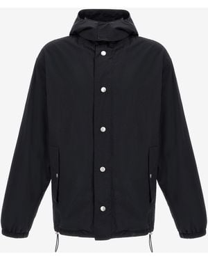Roberto Cavalli Bomber Jacket With Logo - Blue