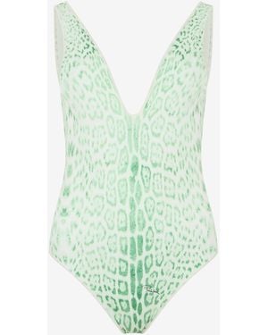 Roberto Cavalli Bañador Entero Jaguar Mint - Verde