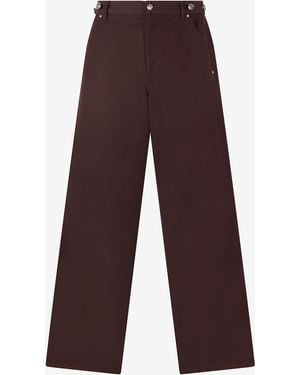 Roberto Cavalli Cotton-Blend Trousers - Purple