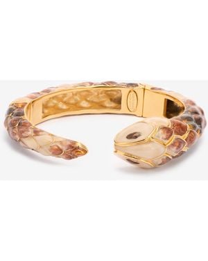 Roberto Cavalli Snake Bangle - White