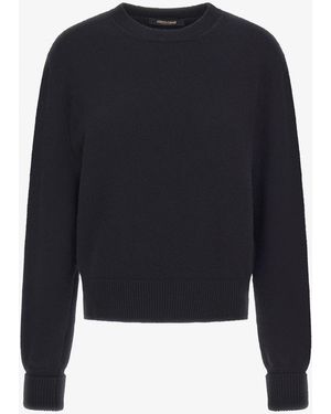Roberto Cavalli Kurzer Strickpullover - Blau
