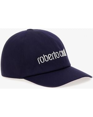 Roberto Cavalli Cappellino Con Logo - Blu