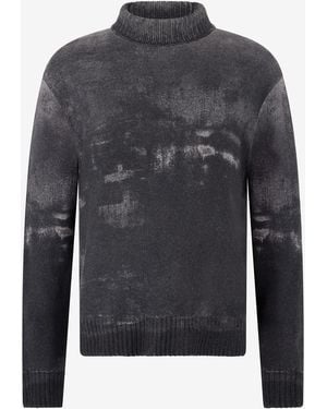 Roberto Cavalli Turtle-Neck Wool Sweater - Gray
