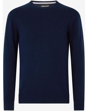 Roberto Cavalli Maglione Girocollo - Blu