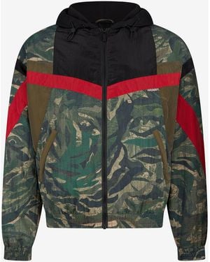 Roberto Cavalli Tiger Camu Print Jacket - Green