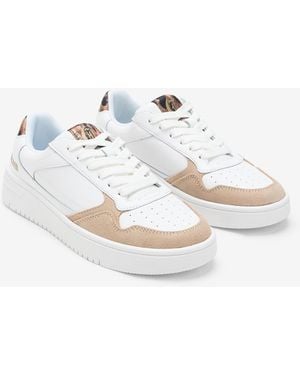 Roberto Cavalli Leather Trainers - White