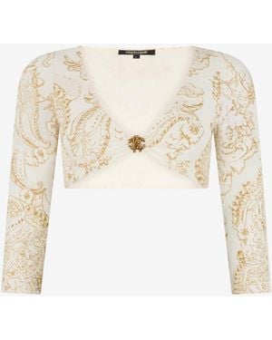 Roberto Cavalli Top Imprimé Ornamental - Neutre