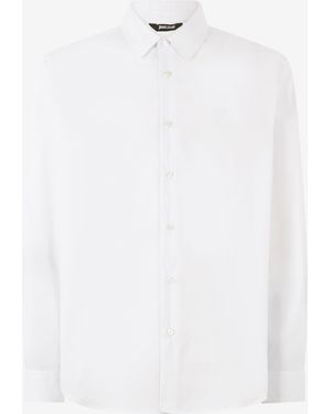 Roberto Cavalli Camisa De Color Liso - Blanco