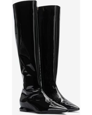 Roberto Cavalli Patent Leather Boots - Black