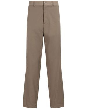 Roberto Cavalli Zip-Embellished Chinos - Natural