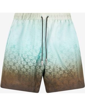Roberto Cavalli Monogram Print Swimsuit - Blue