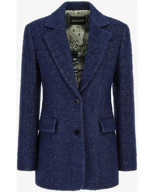 Roberto Cavalli Double Button Blazer - Blue