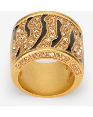 Roberto Cavalli Tone Roar Ring - Metallic
