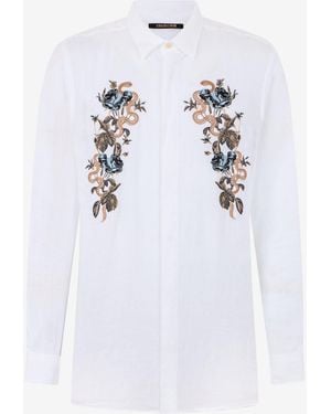 Roberto Cavalli Embroidered Shirt - White