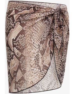 Roberto Cavalli Sarong Snake Print - Multicolour