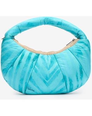 Roberto Cavalli Small Venezia Bag With Print - Blue
