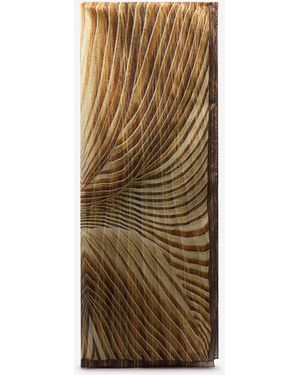 Roberto Cavalli Silk Stole With Iside Print - Natural