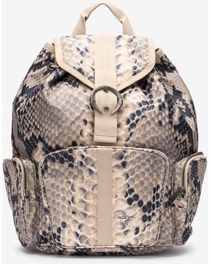 Roberto Cavalli Napoli Python Backpack - Grey