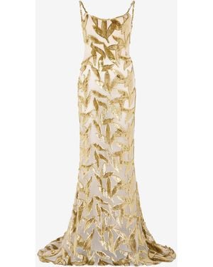 Roberto Cavalli Abito Semi Trasparente - Metallizzato