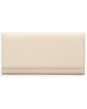 Roberto Cavalli Wallet With Flap And Monogram Rc - White