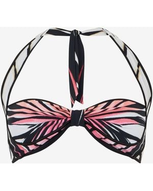 Roberto Cavalli Haut De Bikini Imprimé Ray Of Paradise - Noir