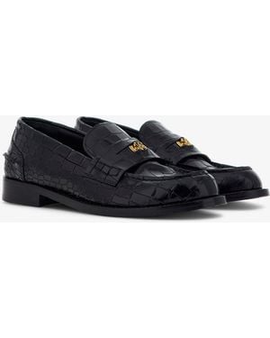 Roberto Cavalli Rc Logo Mocassins - Black