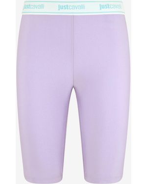 Roberto Cavalli Leggings - Purple