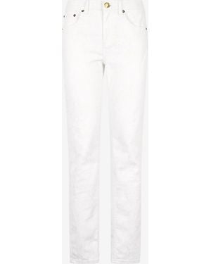 Roberto Cavalli Slim Fit Denim Trousers - White