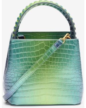 Roberto Cavalli Bolso Roar Estampado Cocodrilo - Verde