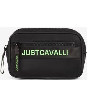 Roberto Cavalli Just Cavalli Logo-Print Belt Bag - Black