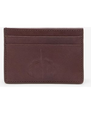 Roberto Cavalli Vintage Leather Flat Card Holder - Purple