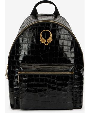 Roberto Cavalli Roar Leather Backpack - Black