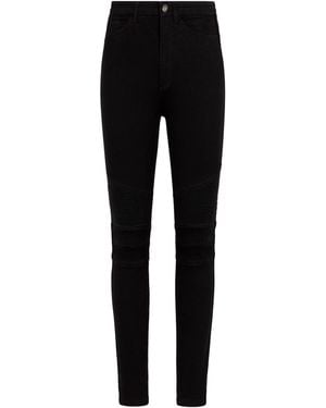Roberto Cavalli Rc Monogram Skinny Jeans - Black