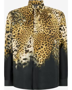 Roberto Cavalli Jaguar Skin Print Shirt - Multicolour