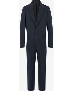 Roberto Cavalli Cotton And Linen Suit - Blue