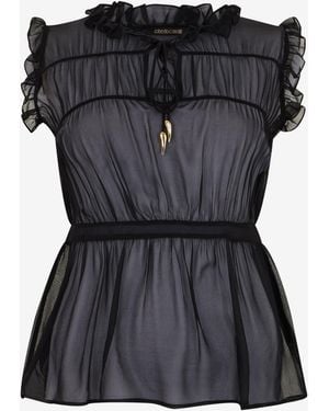 Roberto Cavalli Schwarzes Hemd