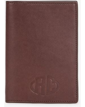 Roberto Cavalli Bi-Fold Wallet With Rc Monogram - Purple