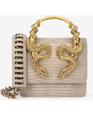Roberto Cavalli Borsa Con Serpenti - Bianco