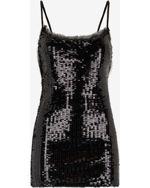 Roberto Cavalli Sequined Minidress - Black