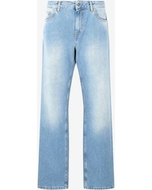 Roberto Cavalli Jeans With Faded Detailing - Blue