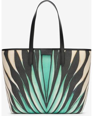 Roberto Cavalli Ray Of Sea Print Shopping Bag - Blue
