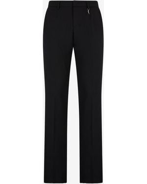 Roberto Cavalli Tailored Trousers With Fang - Black