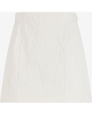 Roberto Cavalli Mini Skirt - White