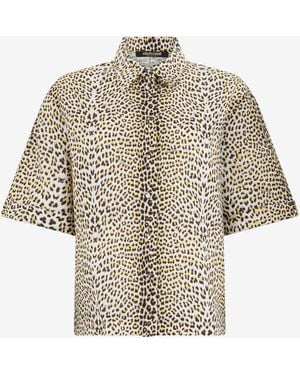 Roberto Cavalli Baby Jaguar Print Shirt - Natural