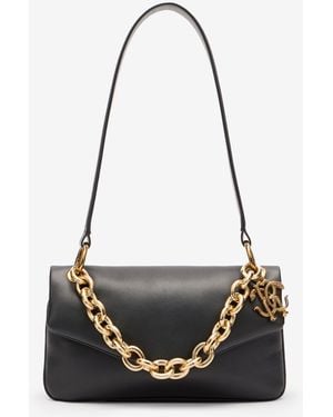 Roberto Cavalli Borsa A Spalla Con Catena E Charm - Nero
