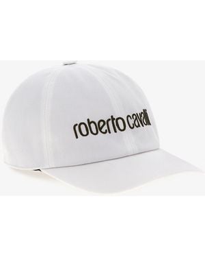 Roberto Cavalli Cap With Logo - White