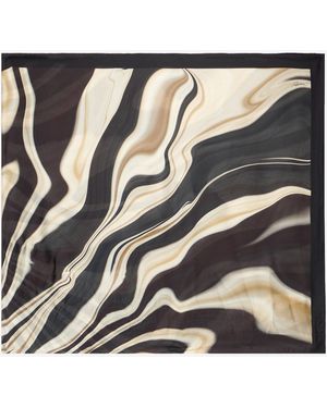 Roberto Cavalli Foulard Estampado Zebra - Gris