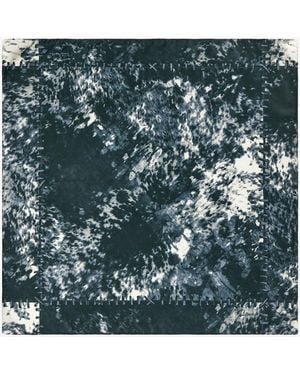 Roberto Cavalli Silk Scarf With Appaloosa Print - Green